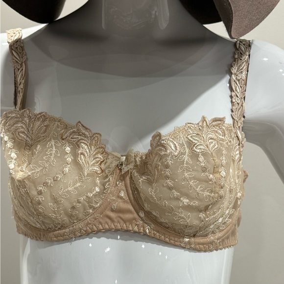 NWT Louisa Bracq ELISE BALCONETTE in Lys Royal SABLE color Sz 36D - Picture 4 of 13